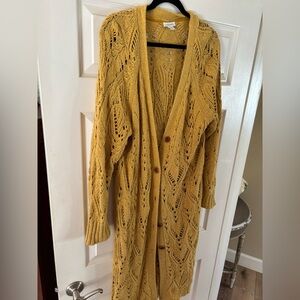 Sundance Golden Open-Knit Cardigan